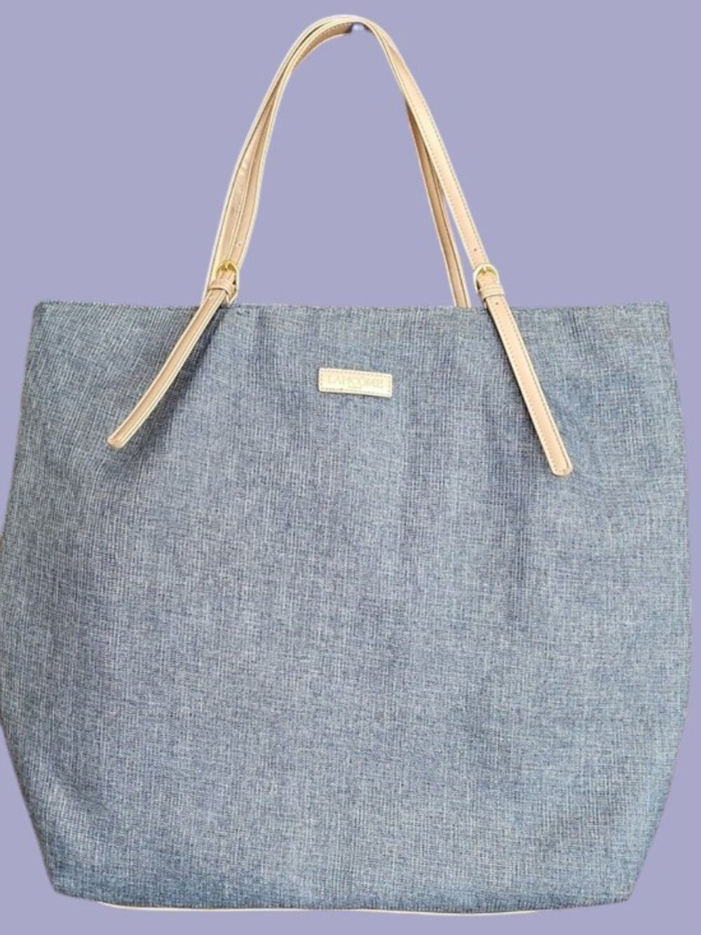 Lancome Exclusive Cloth Canvas Beach Tote Travel Shopping Bag Top Handle adjust